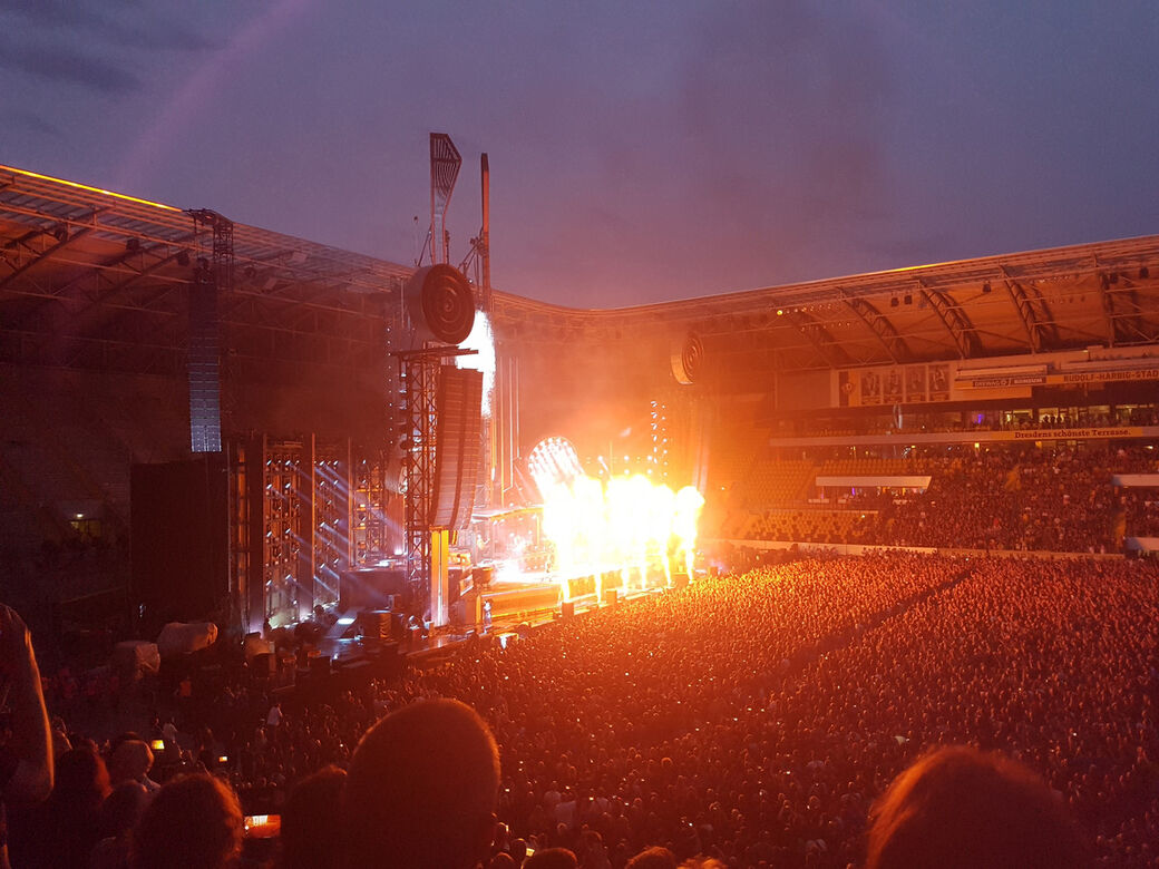Eindrücke vom Konzert am 12.06.19 im Rudolf-Harbig-Stadion (Foto: Redaktion/Franziska Meier)
