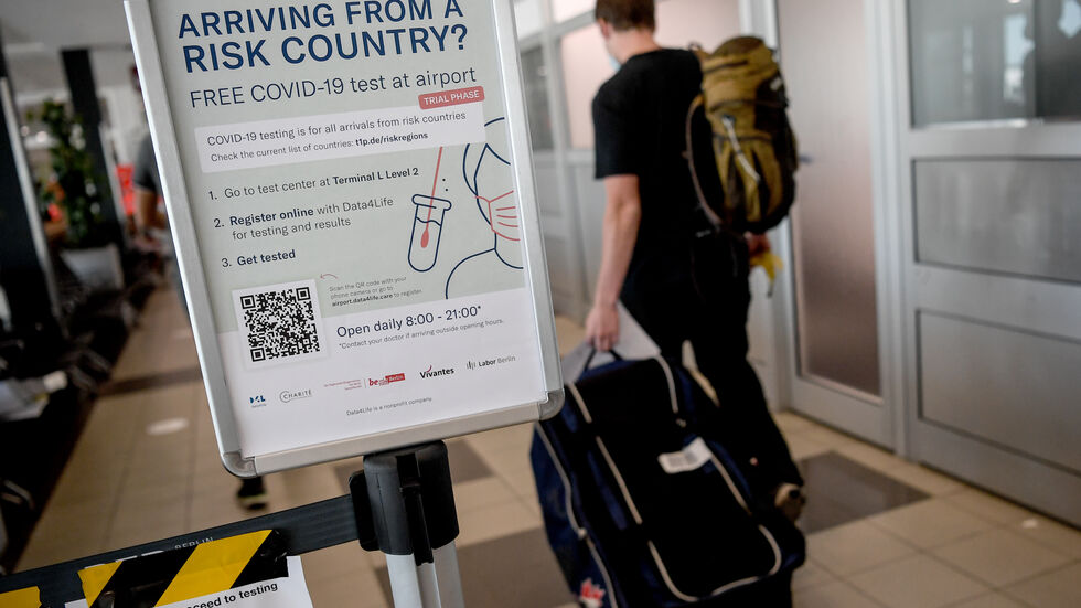 Symbolbild: (c) Britta Pedersen/dpa Corona-Teststation