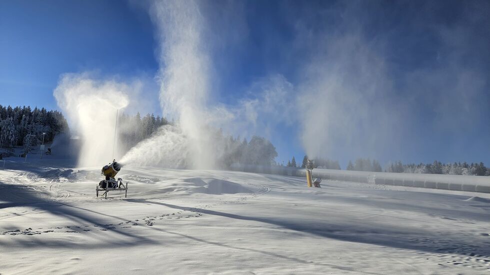 Die Schneekanonen haben ordentlich gearbeitet. Archivbild