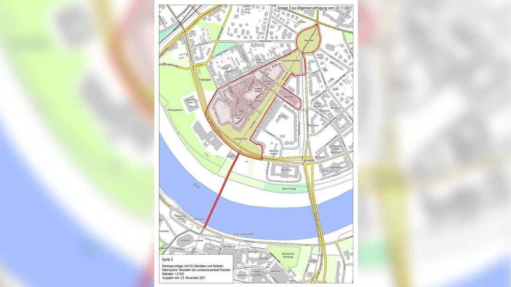 Die Dresdner Neustadt rund um den Goldenen Reiter ist ebenso von dem Alkoholverbot betroffen.