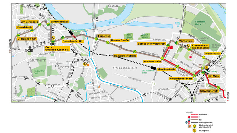 So läuft der Verkehr bei den DVB