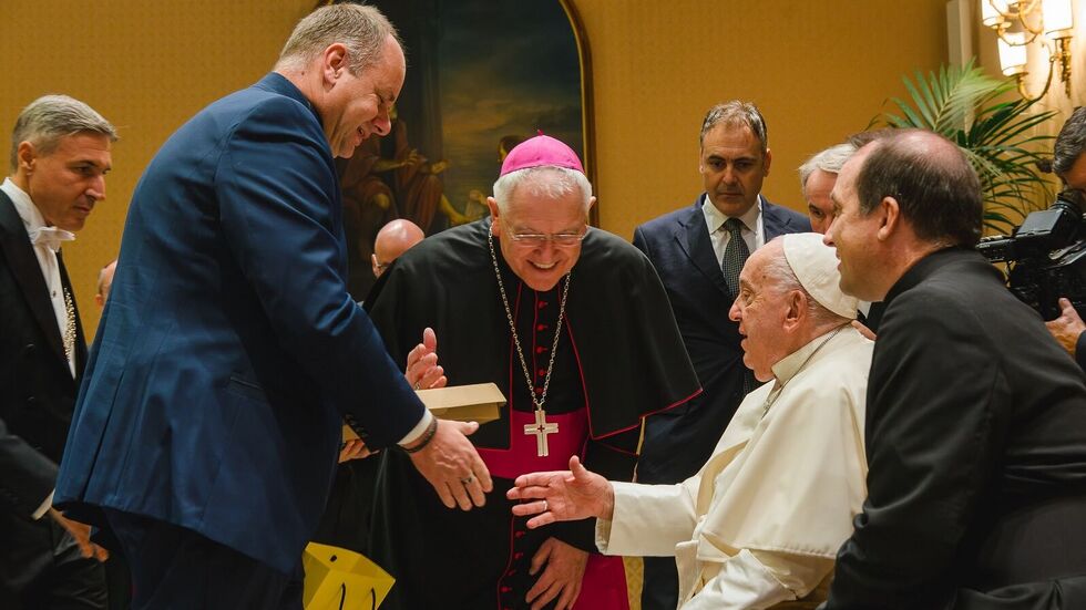 OB Hilbert bei der Audienz in Rom OB Hilbert bei der Audienz in Rom