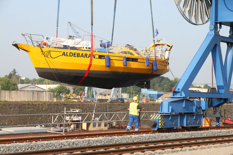 Das Forschungsschiff im Alberthafen (Foto: PR)