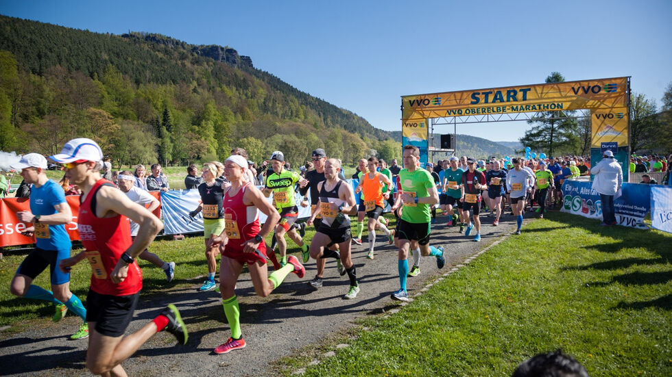 Beim Start in Königstein