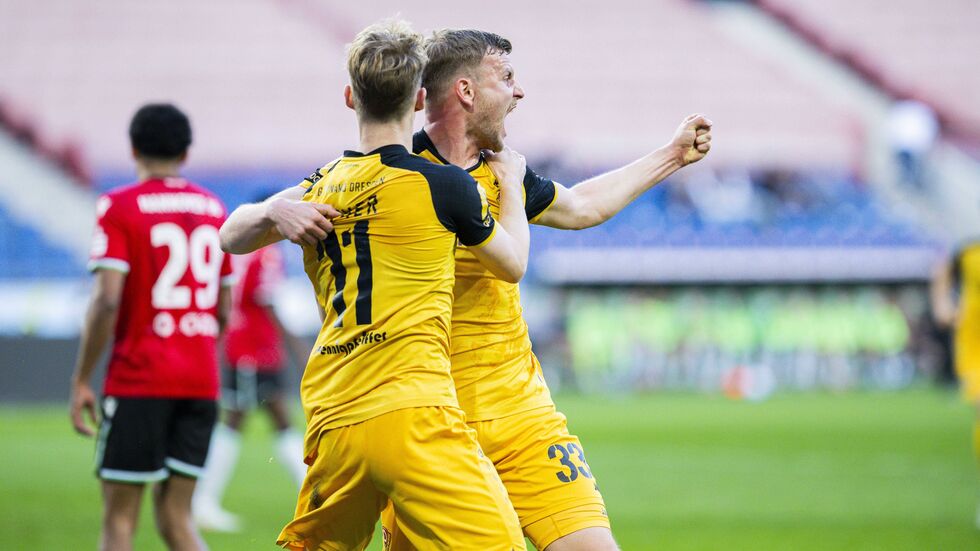 Dynamo hat sich am Freitagabend drei Punkte in Hannover gesichert.