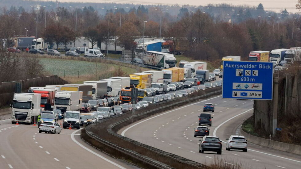 Die A4 war Richtung Chemnitz voll gesperrt.