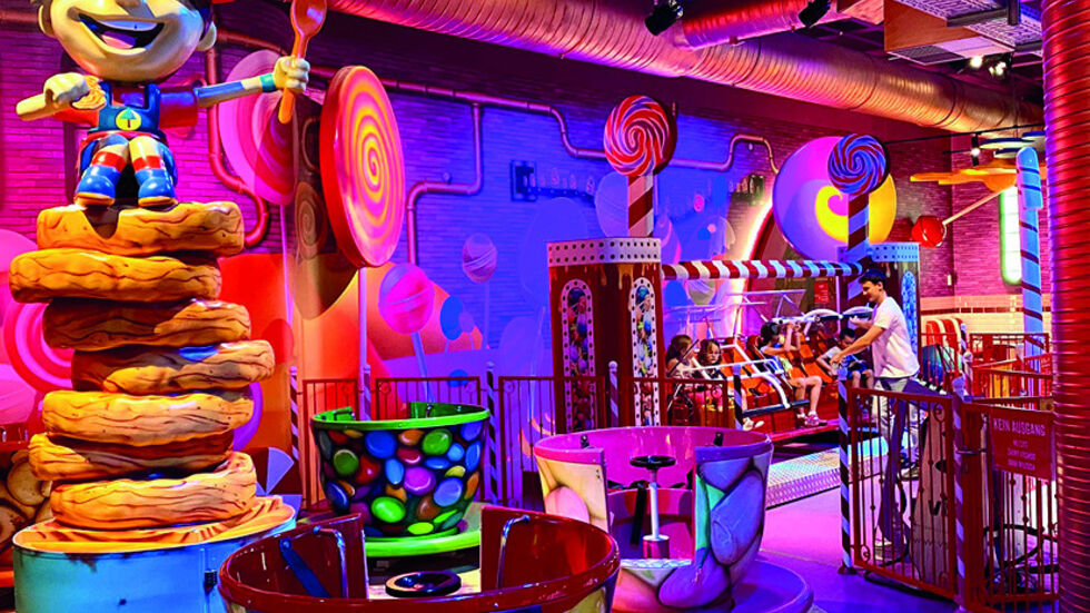 Die Naschfabrik mit Cookiekarusell gehört zu den Besuchermagneten 