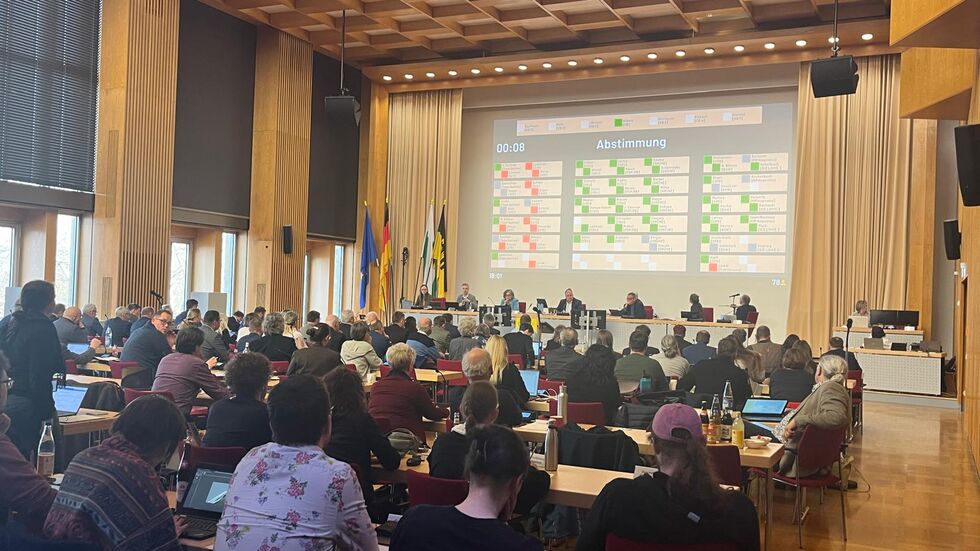 Die Abstimmung zum Schuldenverbot am Donnerstagabend.