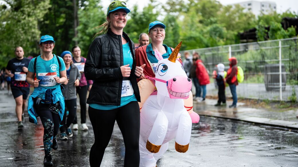 Auch ein Einhorn war mit dabei.
