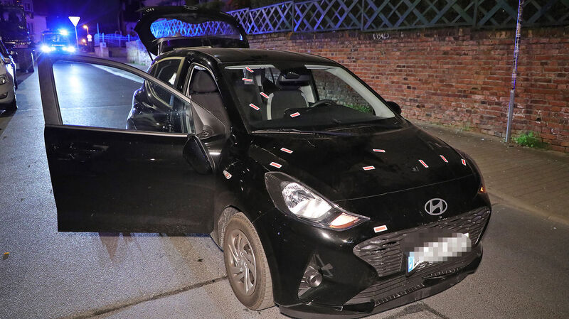 Der verunfallte Hyundai.