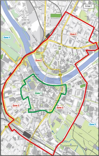 Künftige Parkzonen in Dresden 